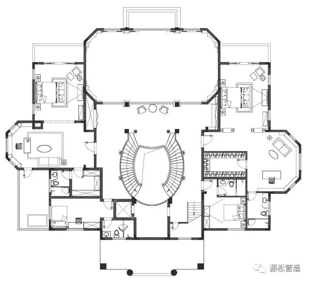 【豪利制造】嘉陵江边2000平米美式柚木豪宅，多元演绎格调气质(图25)